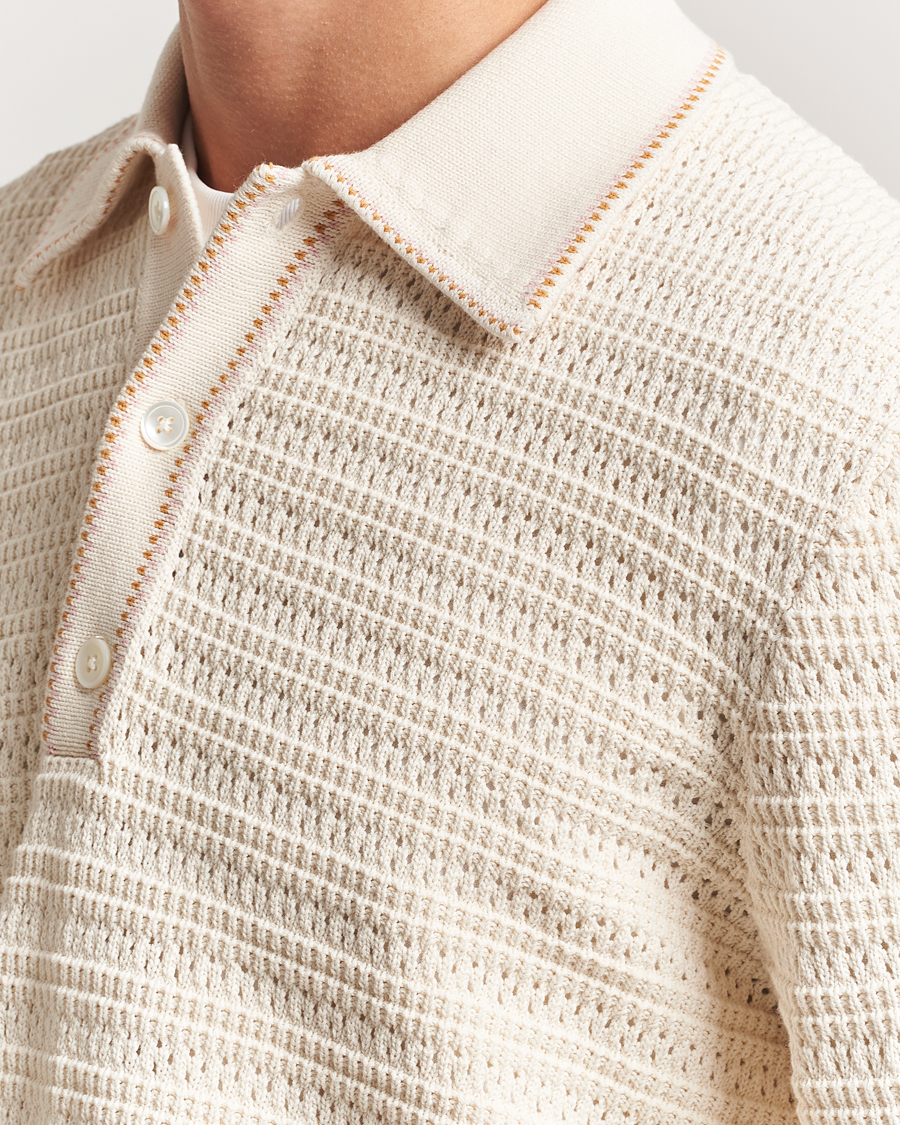 Herren | Pullover | NN07 | Josh Knitted Polo Ivory