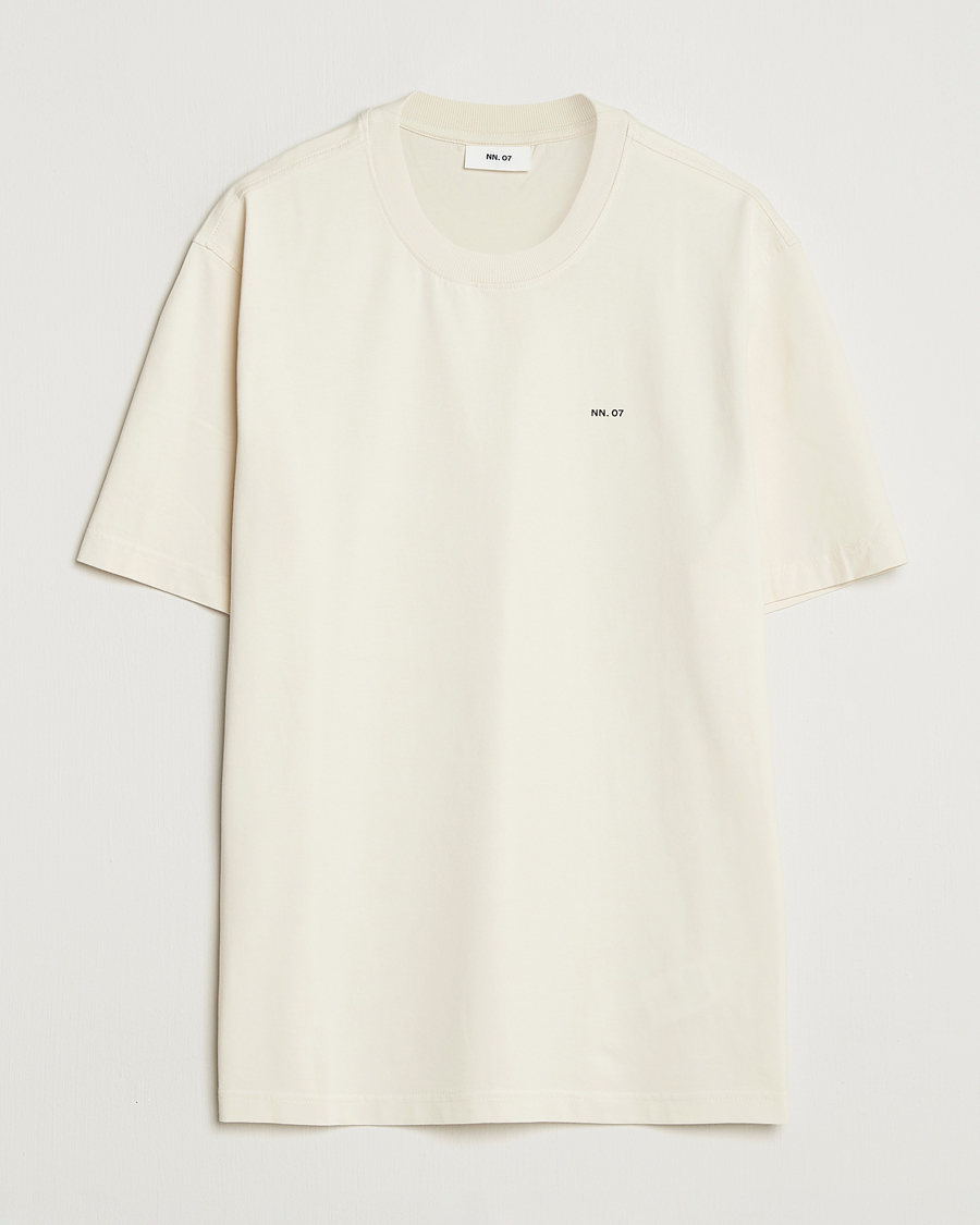 Herren | T-Shirts | NN07 | Abel Logo Crew Neck T-Shirt Ivory
