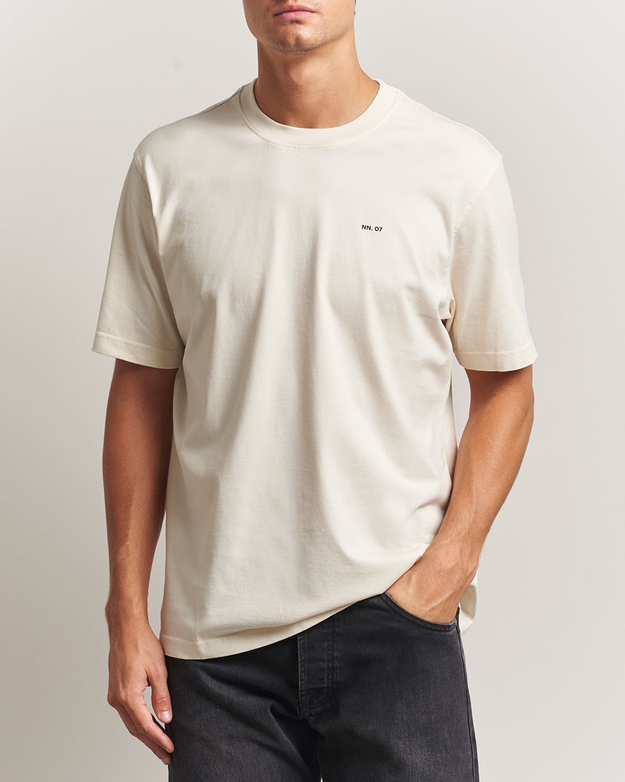 Herren | T-Shirts | NN07 | Abel Logo Crew Neck T-Shirt Ivory