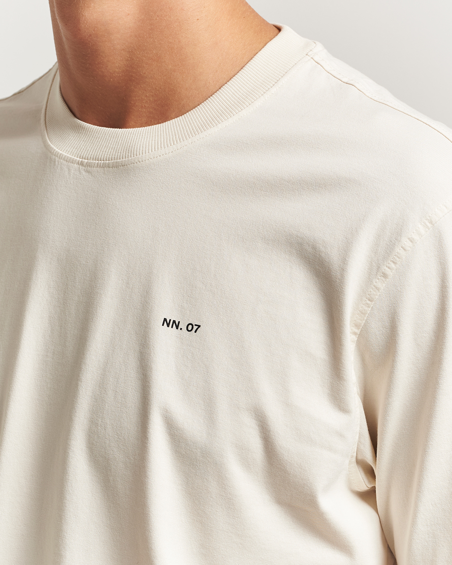 Herren | T-Shirts | NN07 | Abel Logo Crew Neck T-Shirt Ivory