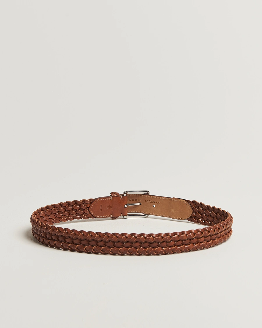 Herren | Gürtel | Ralph Lauren Purple Label | Braided Belt Dark Brown