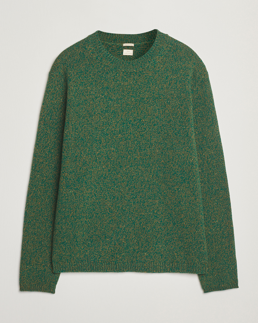 Herren | Pullover | Massimo Alba | Wool Mouline Sweater Green