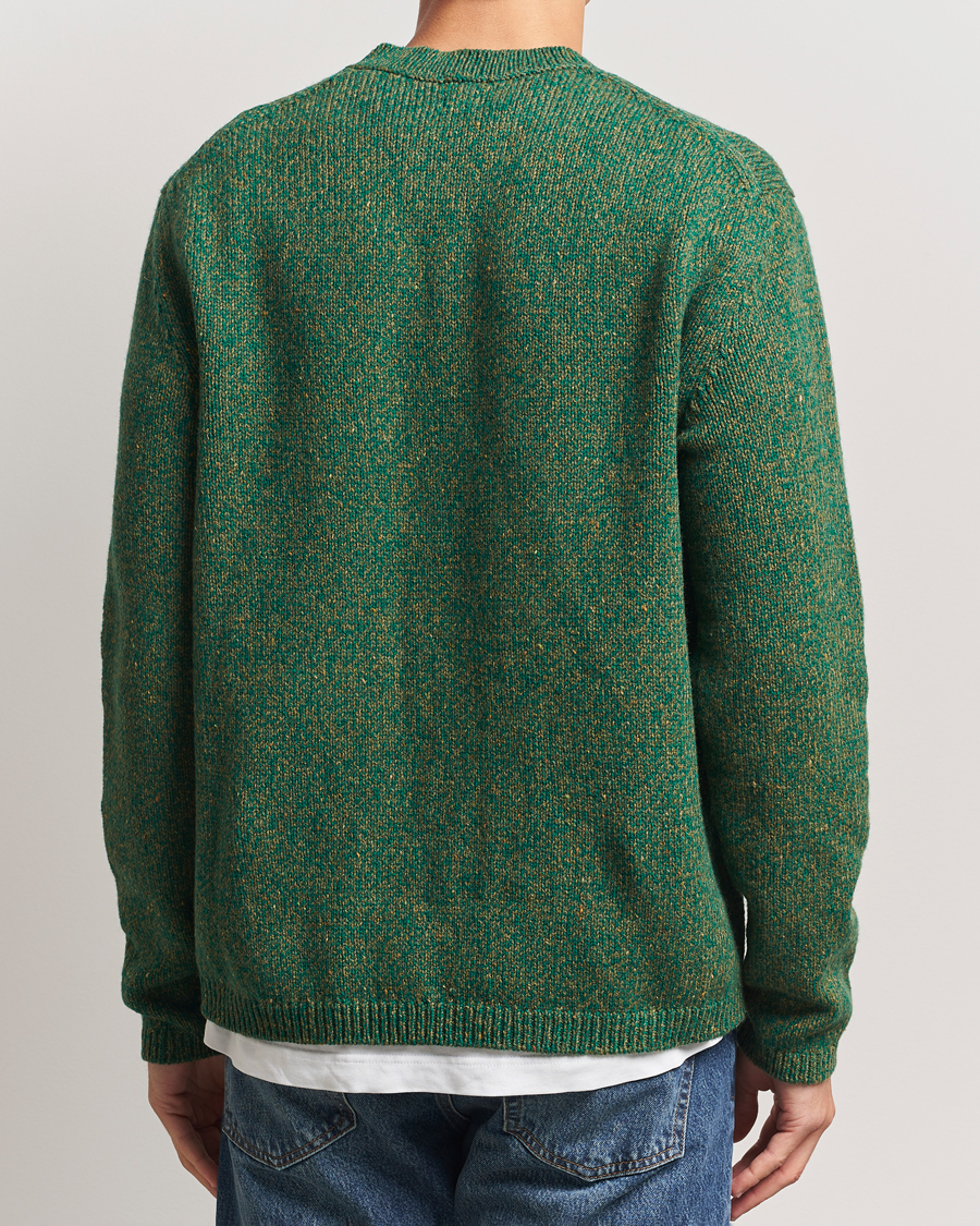 Herren | Pullover | Massimo Alba | Wool Mouline Sweater Green