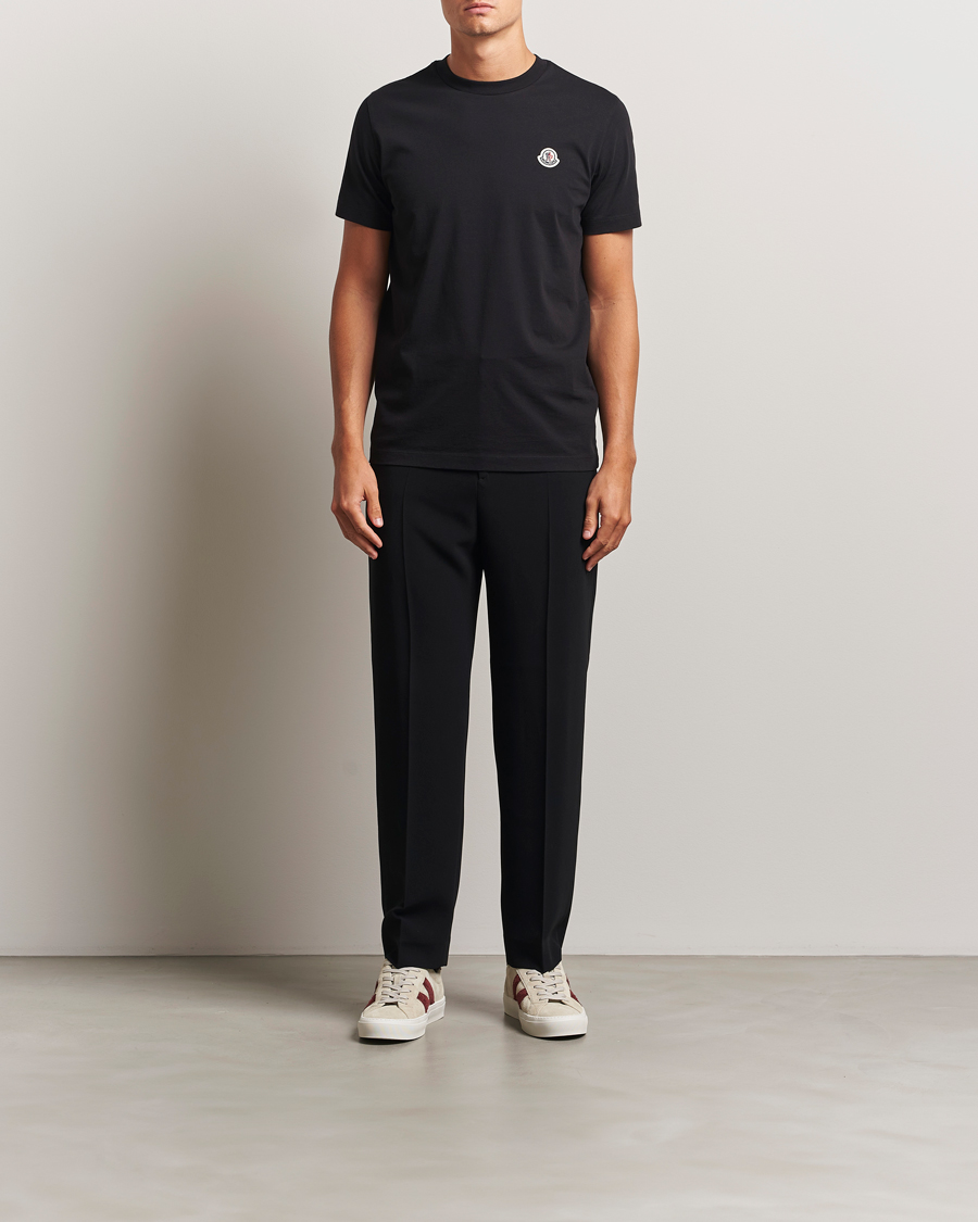 Herren | T-Shirts | Moncler | 3-Pack Logo T-Shirt Black