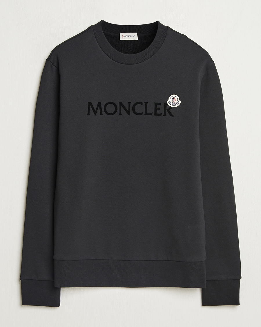 Herren | Pullover | Moncler | Lettering Logo Sweatshirt Black