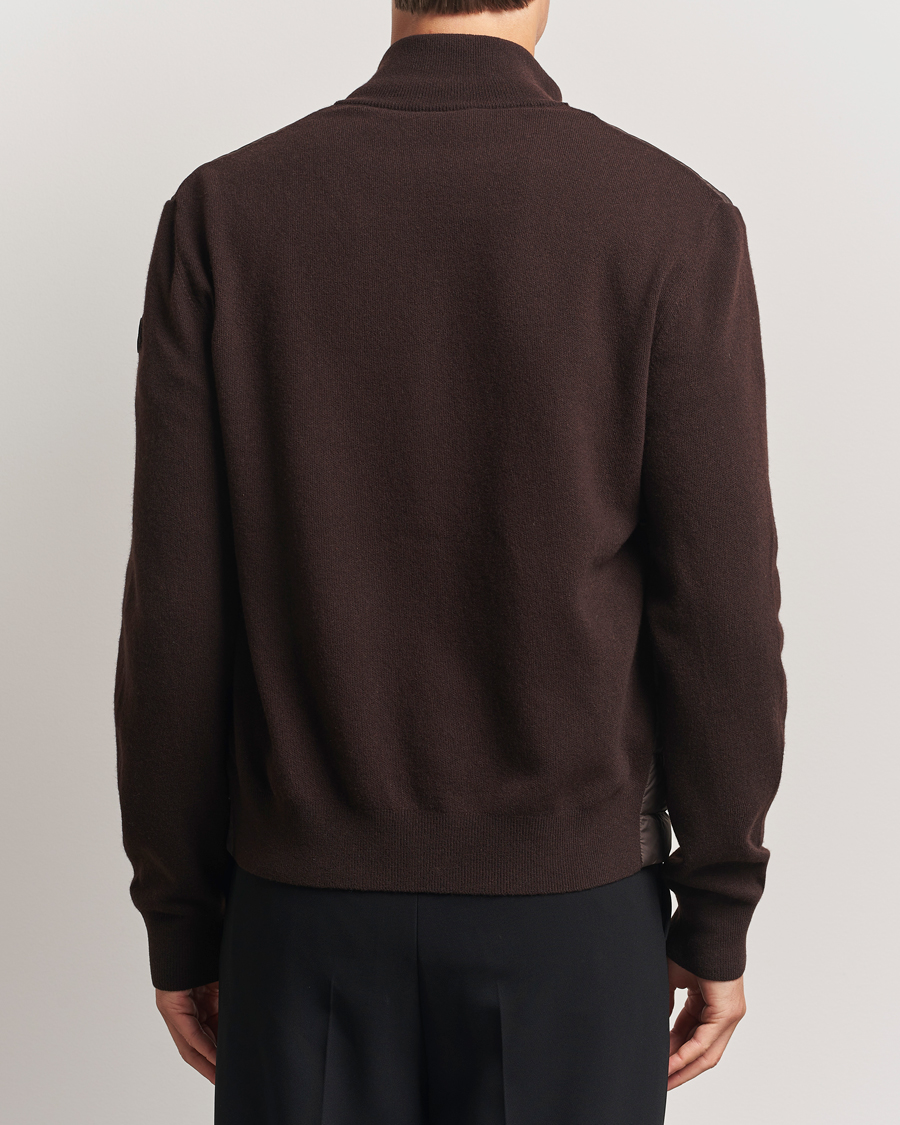 Herren | Pullover | Moncler | Full Zip Padded Cardigan Brown