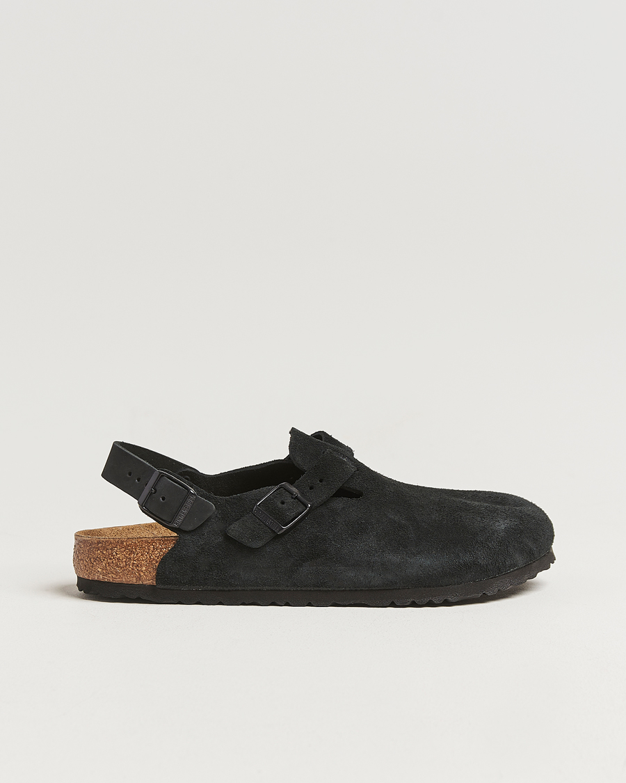 Herren | Sandalen & Pantoletten | BIRKENSTOCK | Tokio Classic Footbed Black Suede