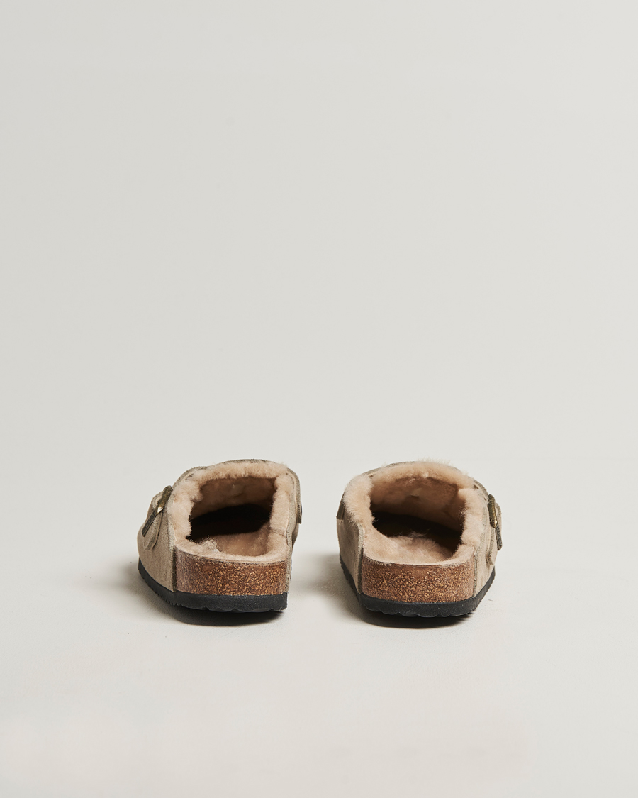 Herren | Sandalen & Pantoletten | BIRKENSTOCK | Boston Shearling Taupe Suede