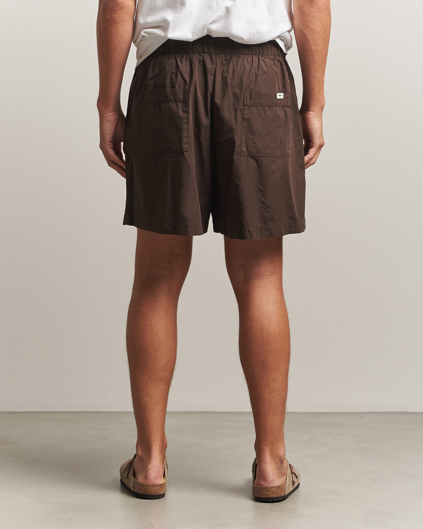 Herren | Schlafanzüge & Bademäntel | Tekla | Poplin Pyjama Shorts Coffee