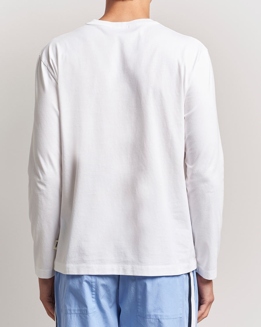 Herren | T-Shirts | Tekla | Organic Cotton Long Sleeve T-Shirt White