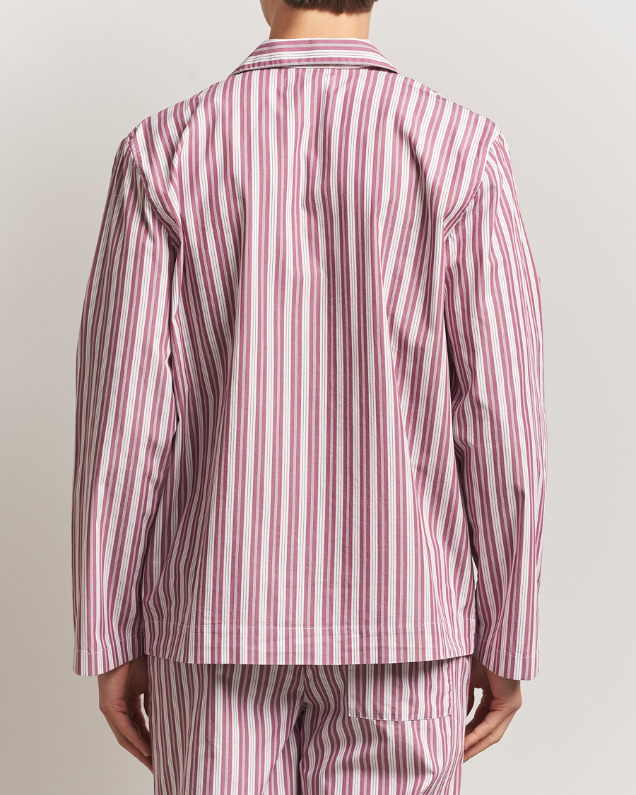 Herren | Schlafanzüge & Bademäntel | Tekla | Poplin Pyjama Shirt Rhubarb Stripes