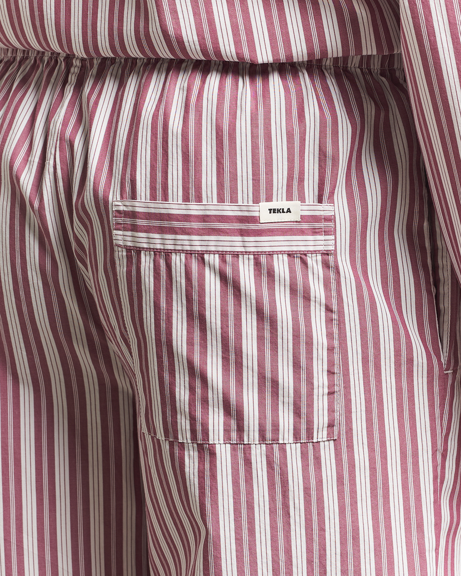 Herren | Schlafanzüge & Bademäntel | Tekla | Poplin Pyjama Pants Rhubarb Stripes