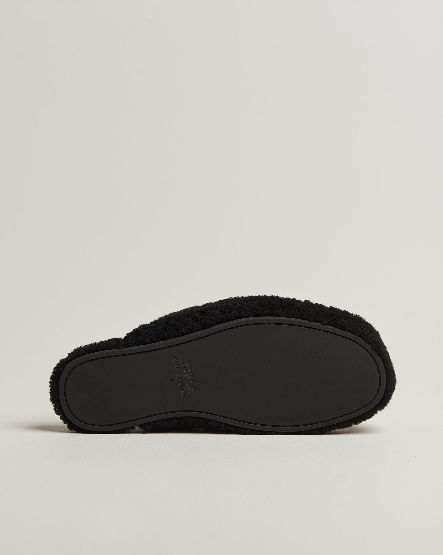 Herren | Sandalen & Pantoletten | Tekla | Lambswool Shearling Slippers Black
