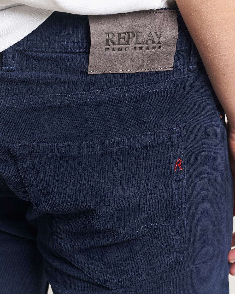 Herren | Hosen | Replay | Grover Corduroy 5-Pocket Pants Navy