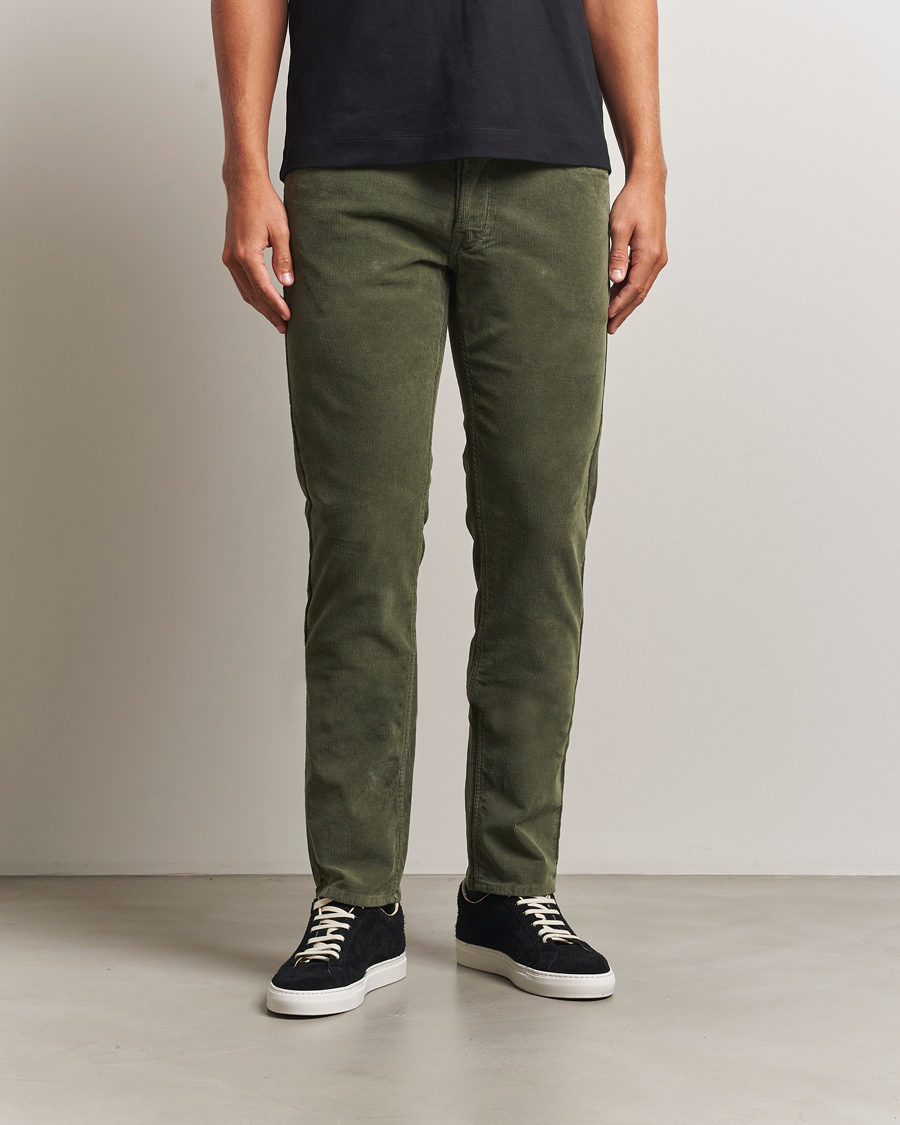 Herren | Hosen | Replay | Grover Corduroy 5-Pocket Pants Dark Green