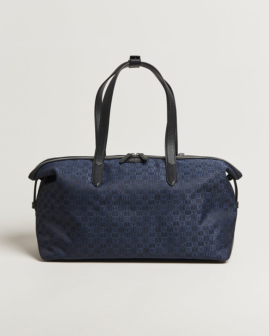 Herren | Taschen | Smythson | Canvas Stamp Small Travel Bag Navy