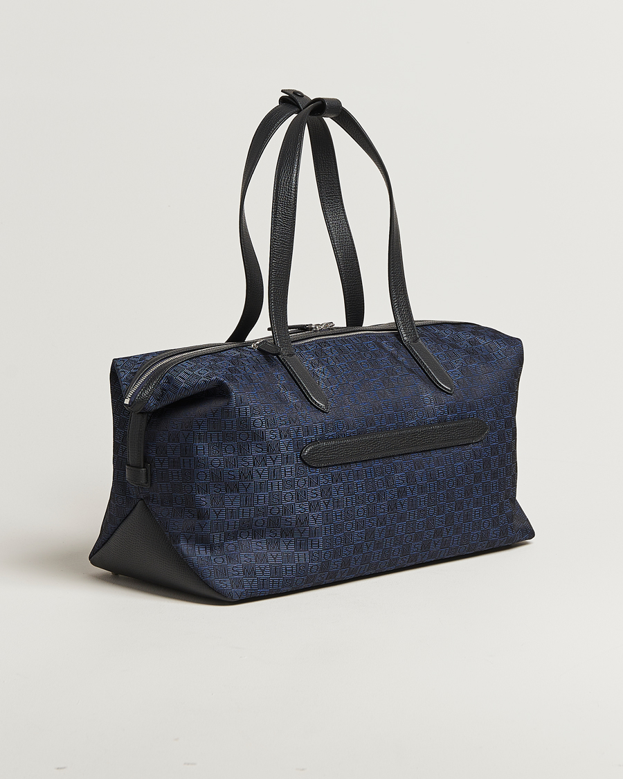 Herren | Taschen | Smythson | Canvas Stamp Small Travel Bag Navy