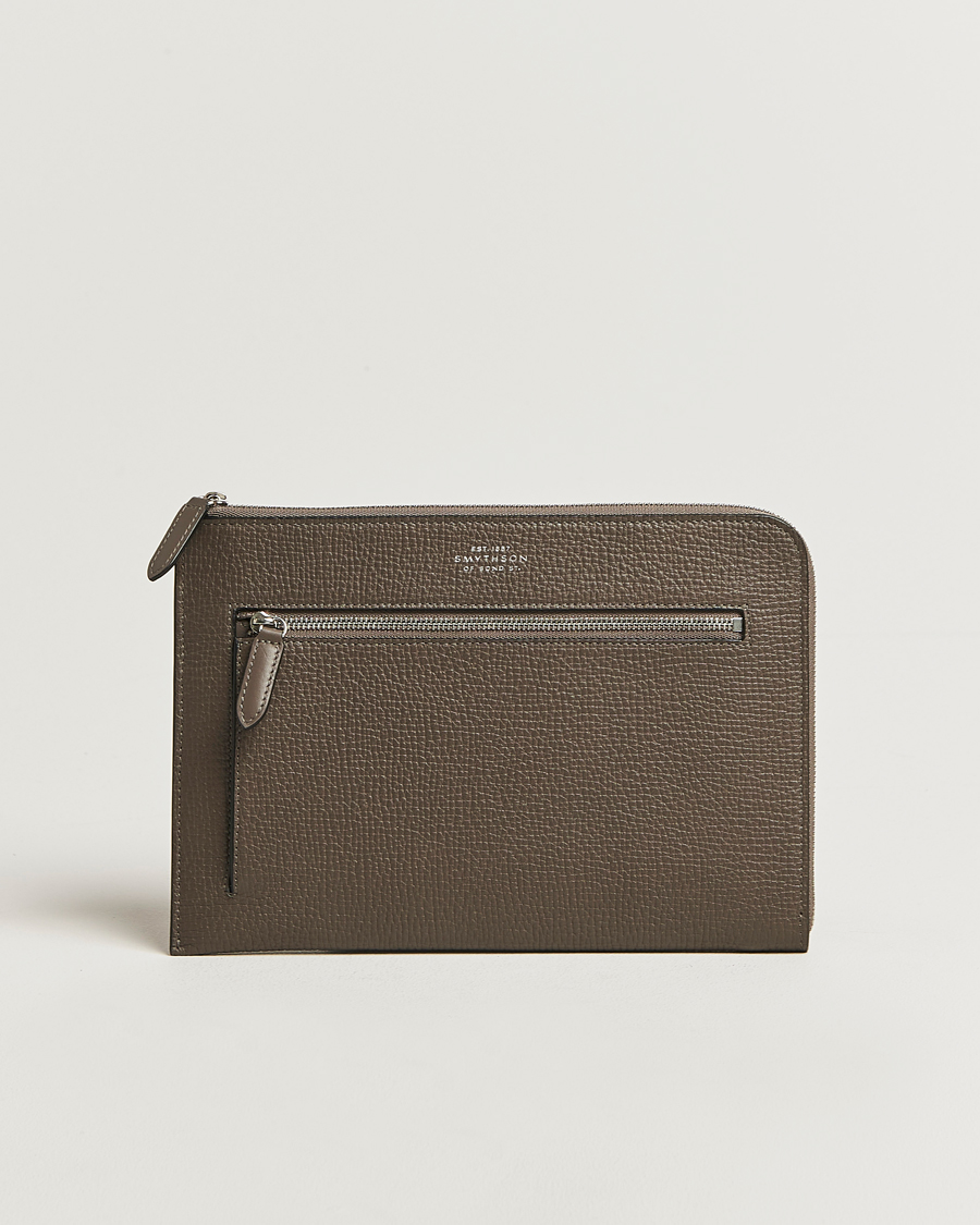Herren | Taschen | Smythson | Ludlow Flat Organiser Pouch Dark Taupe