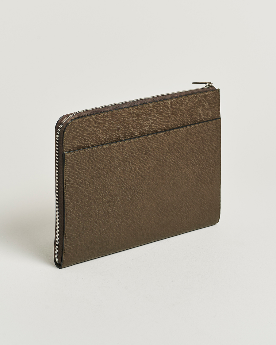Herren | Taschen | Smythson | Ludlow Small Laptop Case With Dark Olive