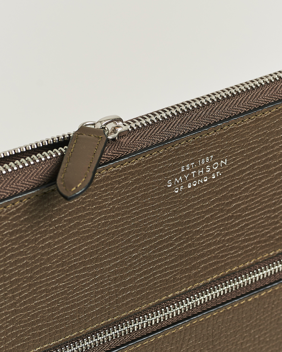 Herren | Taschen | Smythson | Ludlow Small Laptop Case With Dark Olive