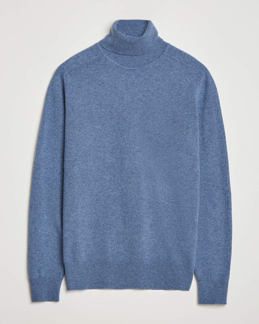 Herren | Pullover | Altea | Wool/Cashmere Rollneck Blue