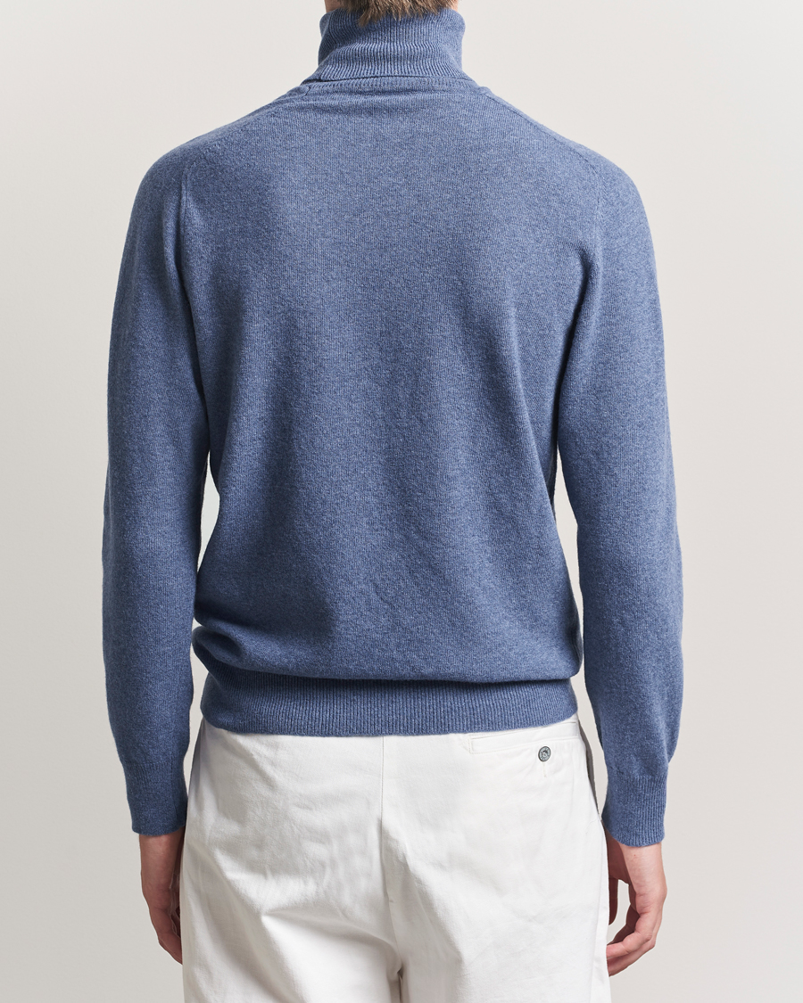 Herren | Pullover | Altea | Wool/Cashmere Rollneck Blue