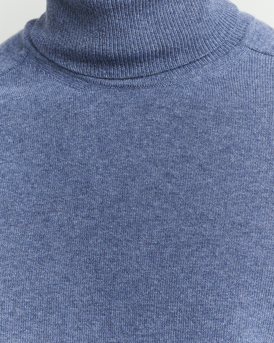 Herren | Pullover | Altea | Wool/Cashmere Rollneck Blue