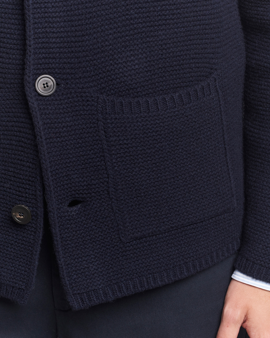 Herren | Pullover | Altea | Wool Cardigan Jacket Navy
