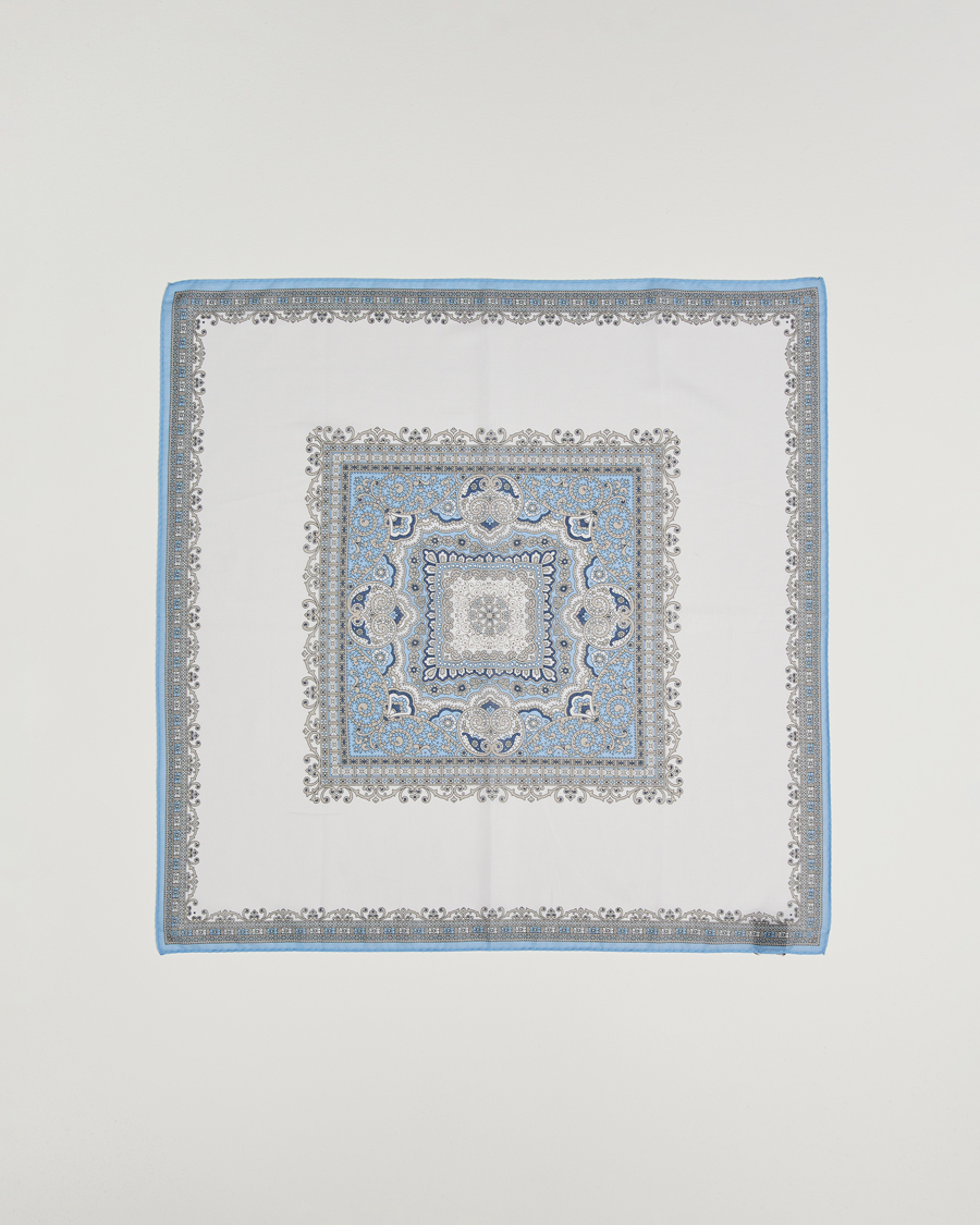 Herren | Tücher | Amanda Christensen | Cotton Voilé Printed Paisley Bandana Cream