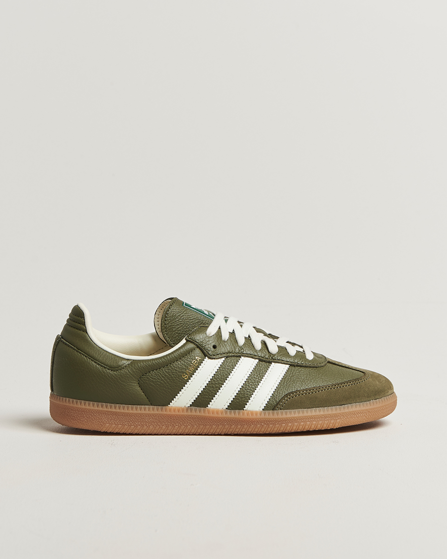 Herren | Sneaker | adidas Originals | Samba OG Sneaker Khaki Green/Off White
