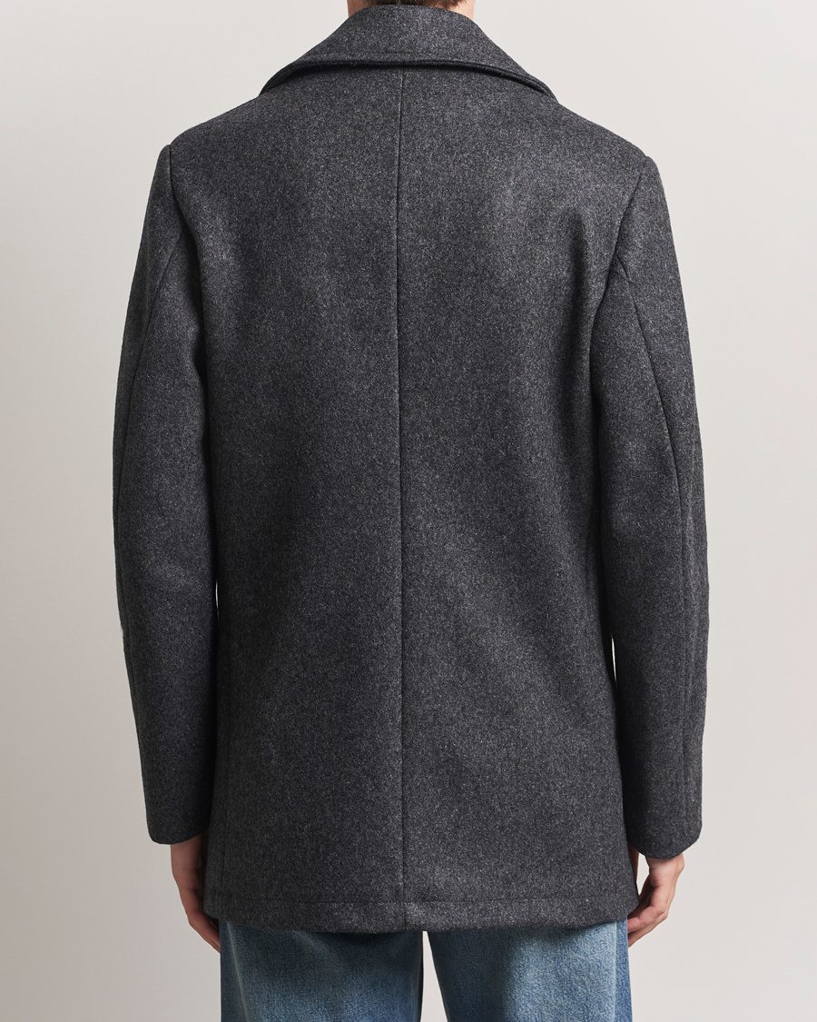 Herren | Jacken | Armor-lux | Kermor Wool Peacoat Grey Melange