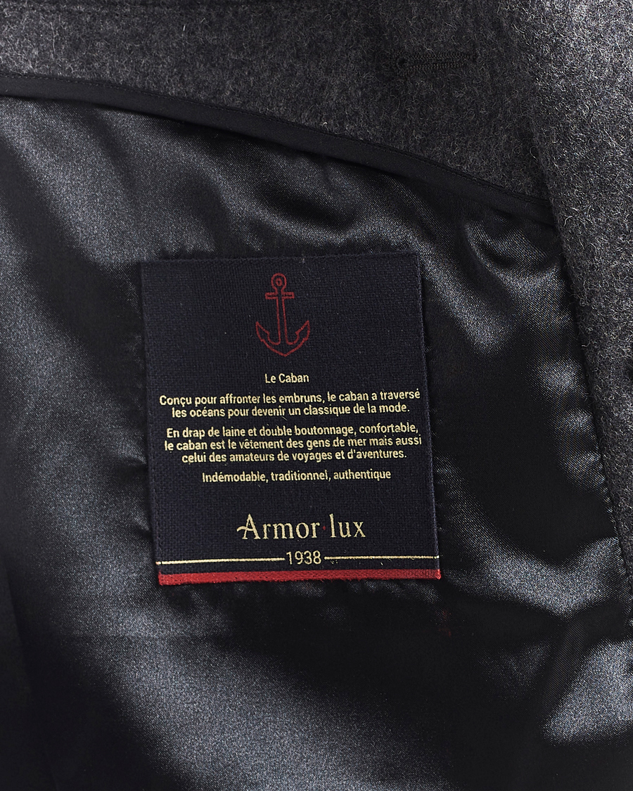 Herren | Jacken | Armor-lux | Kermor Wool Peacoat Grey Melange