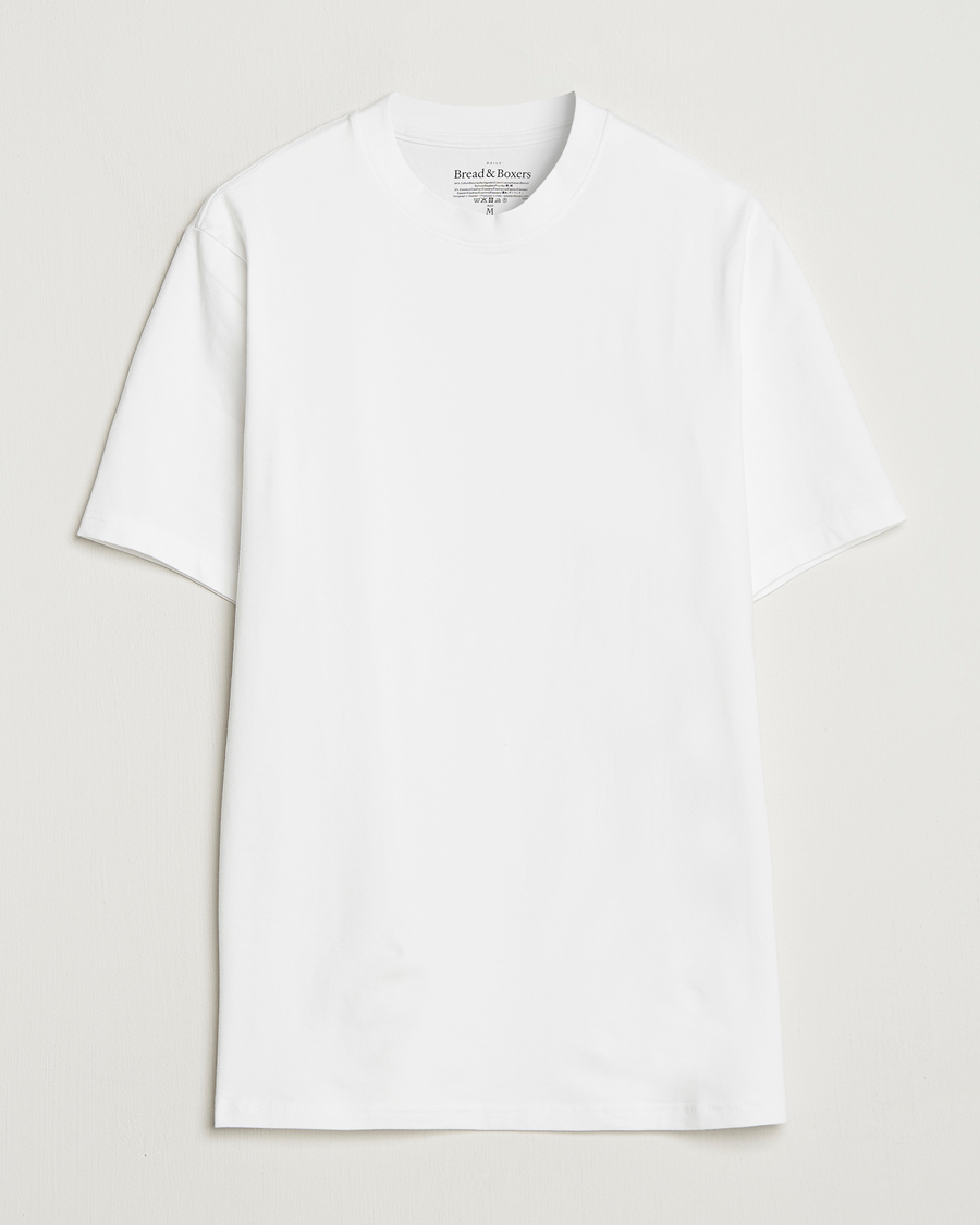 Herren | T-Shirts | Bread & Boxers | High Neck T-Shirt White