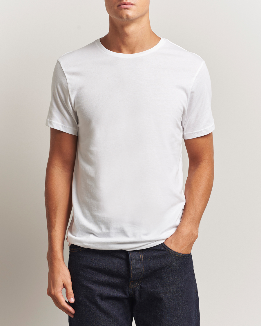 Herren | T-Shirts | Bread & Boxers | 2-Pack Lightweight Cotton T-Shirt White