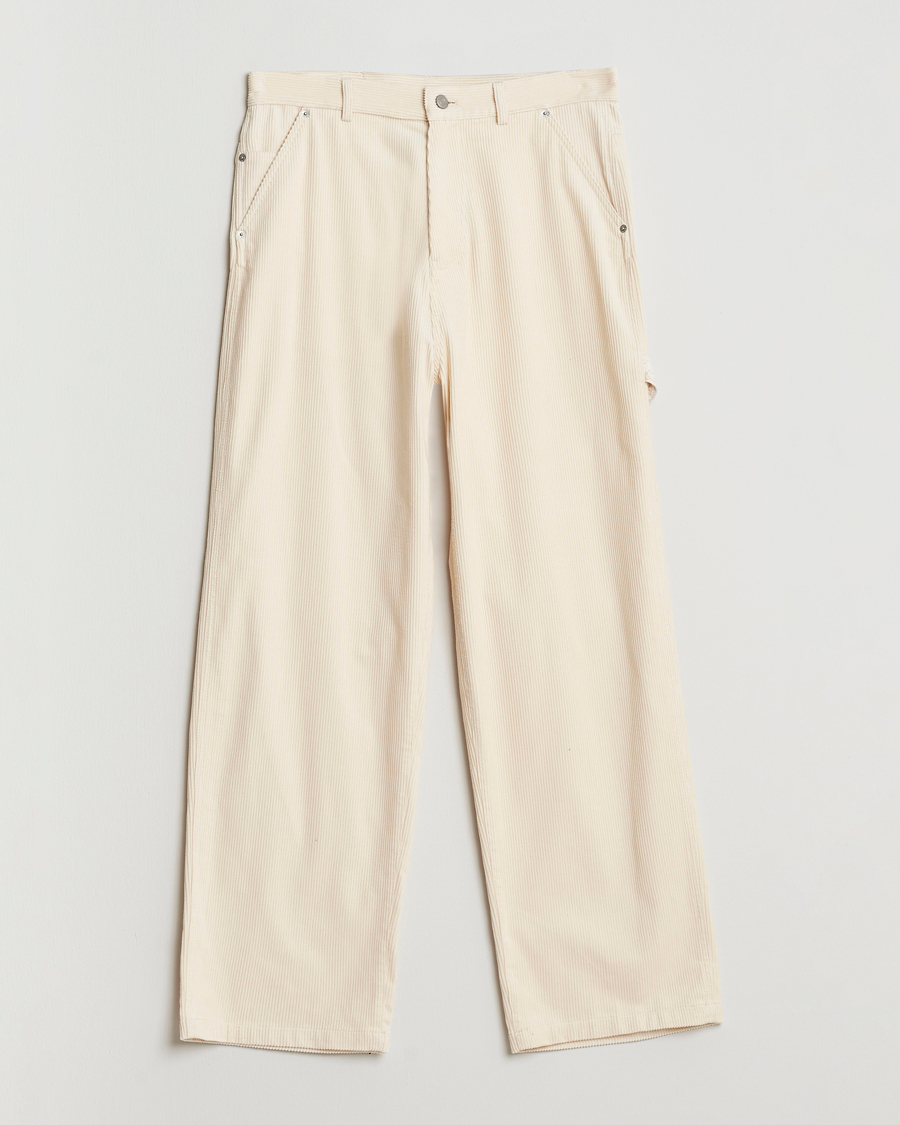 Herren | Hosen | Drôle de Monsieur | Baggy Corduroy Workwear Pants Ecru
