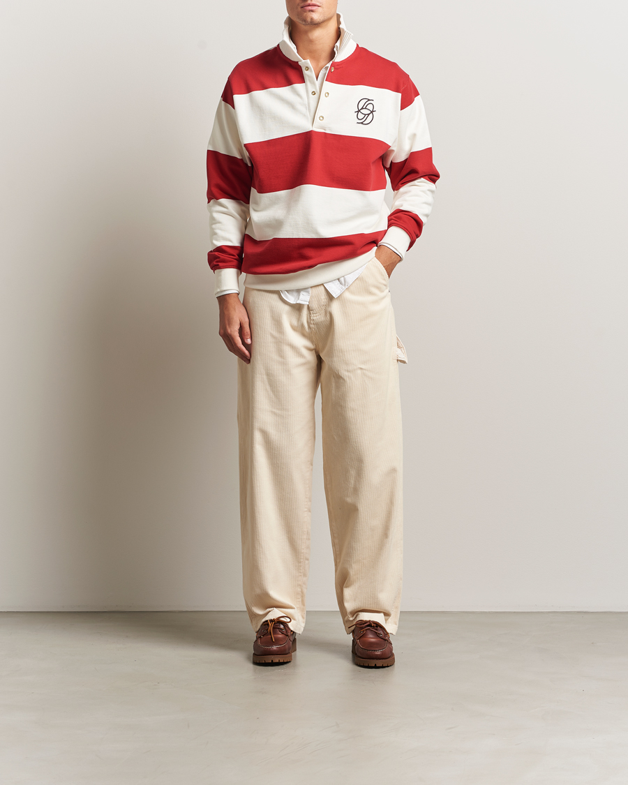 Herren | Hosen | Drôle de Monsieur | Baggy Corduroy Workwear Pants Ecru