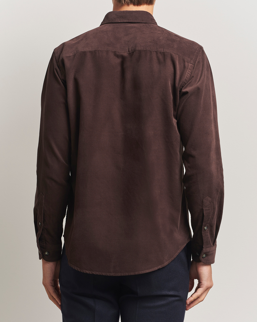 Herren | Hemden | Eton | Casual Fit Corduroy Shirt Dark Brown