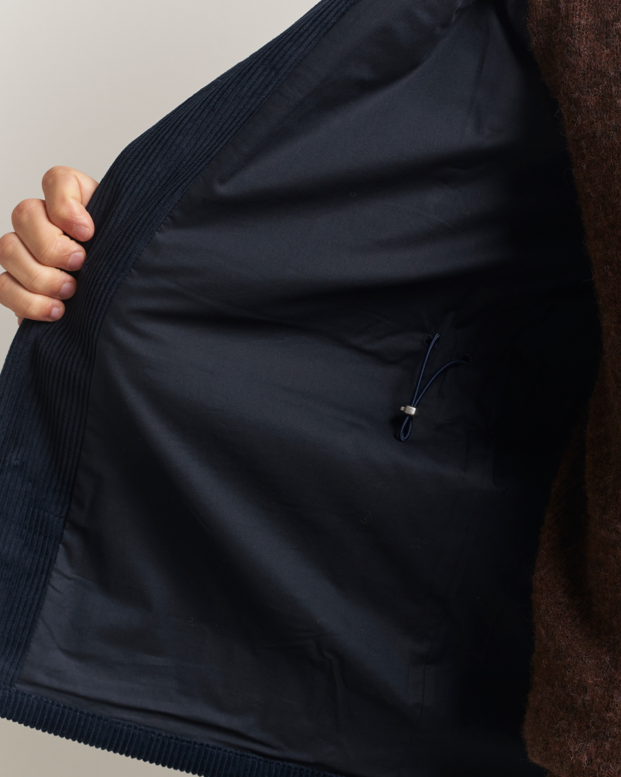 Herren | Jacken | Eton | Corduroy Field Jacket Navy