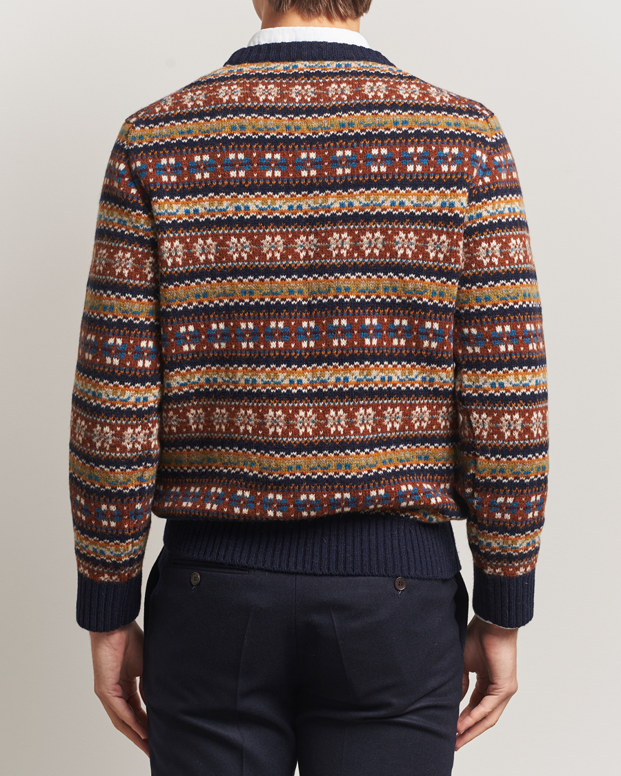 Herren | Pullover | Eton | Wool Knitted Fair Isle Sweater Multi