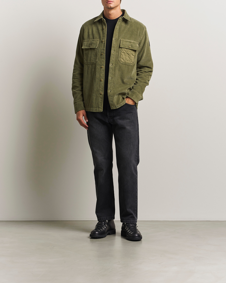 Herren | Hemden | Belstaff | Fallgate Cord Overshirt True Olive