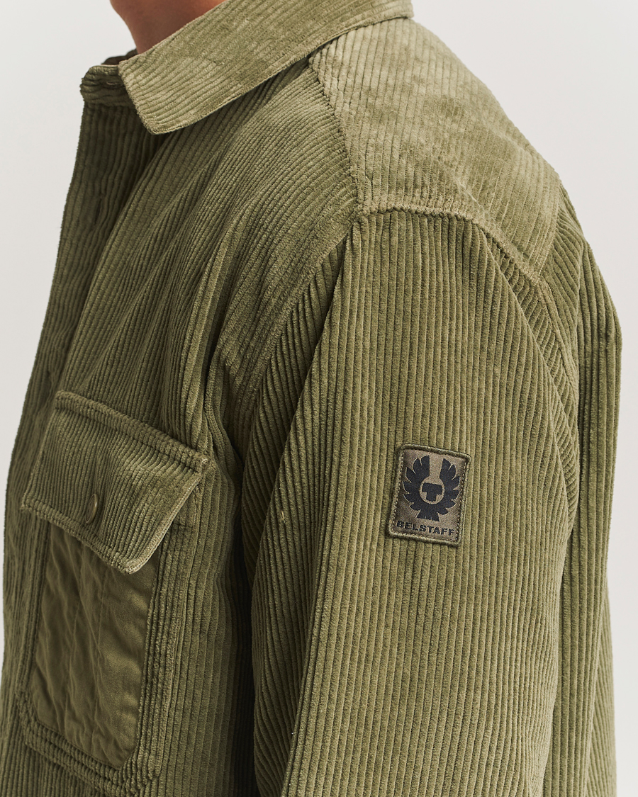 Herren | Hemden | Belstaff | Fallgate Cord Overshirt True Olive