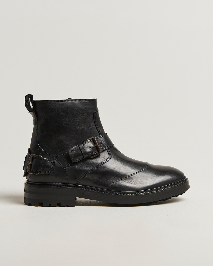 Herren | Belstaff Trailmaster Leather Boot Black | Belstaff | Trailmaster Leather Boot Black