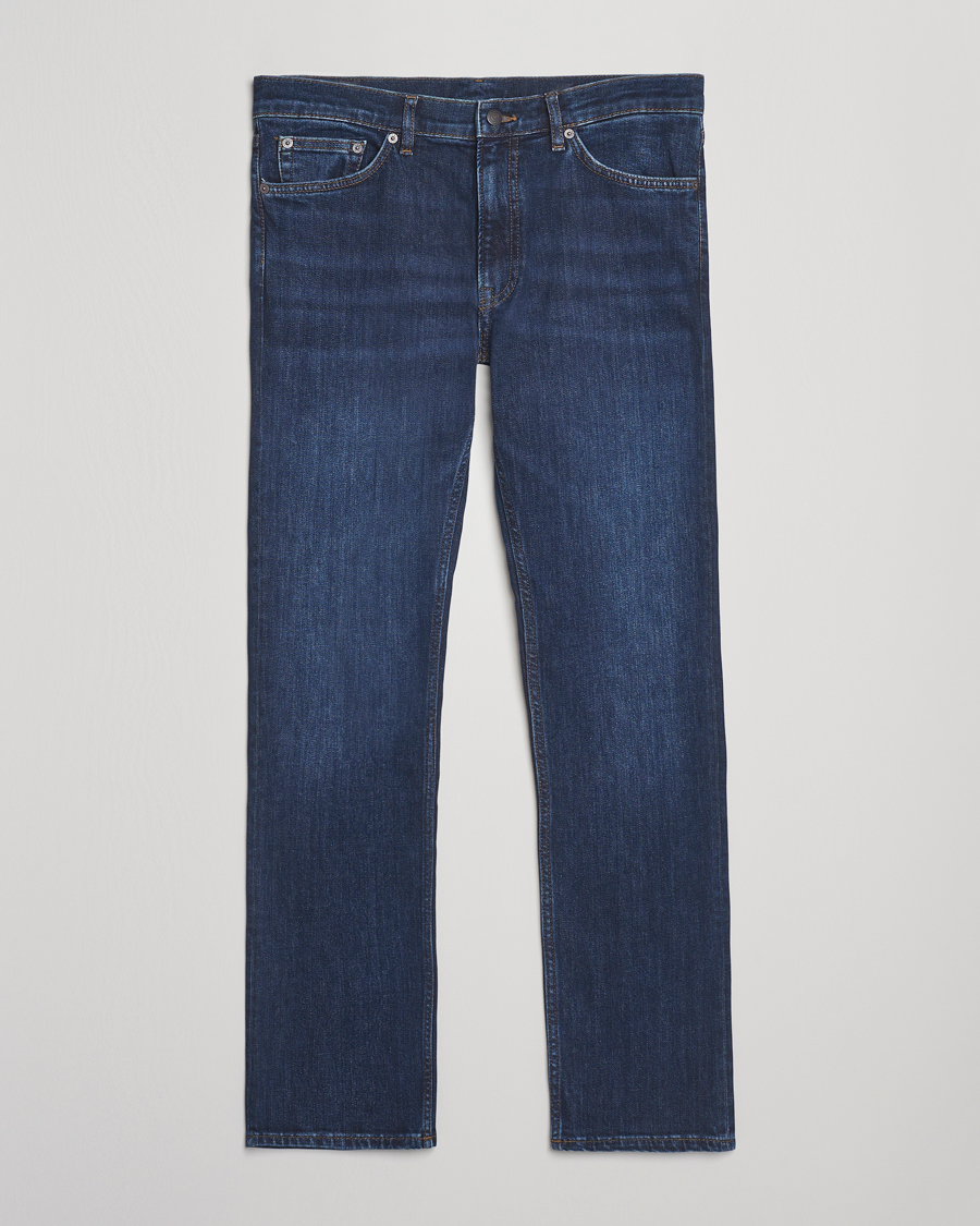 Herren | Jeans | Gant | Regular Fit Jeans Dark Blue Worn In