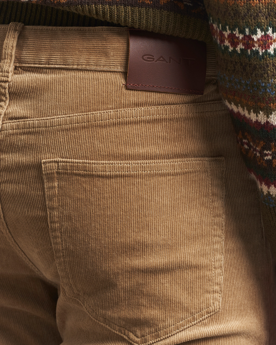 Herren | Hosen | GANT | Cord 5-Pocket Jeans Light Taupe