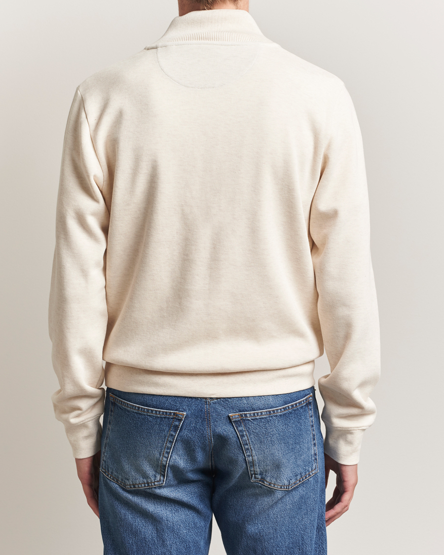 Herren | Pullover | GANT | Sacker Rib Half Zip Cream