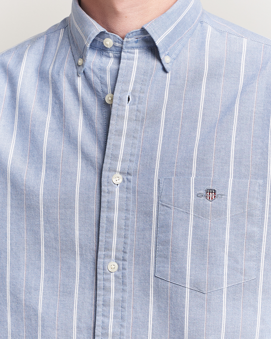 Herren | Hemden | GANT | Regular Fit Classic Striped Oxford Shirt Rich Blue