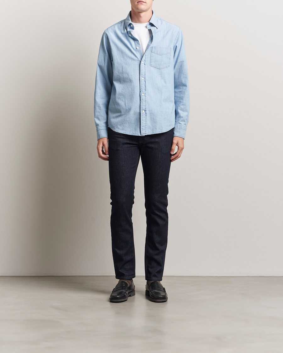 Herren | Hemden | GANT | Regular Fit Chambray Shirt Light Blue