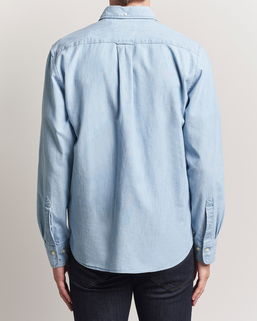 Herren | Hemden | GANT | Regular Fit Chambray Shirt Light Blue