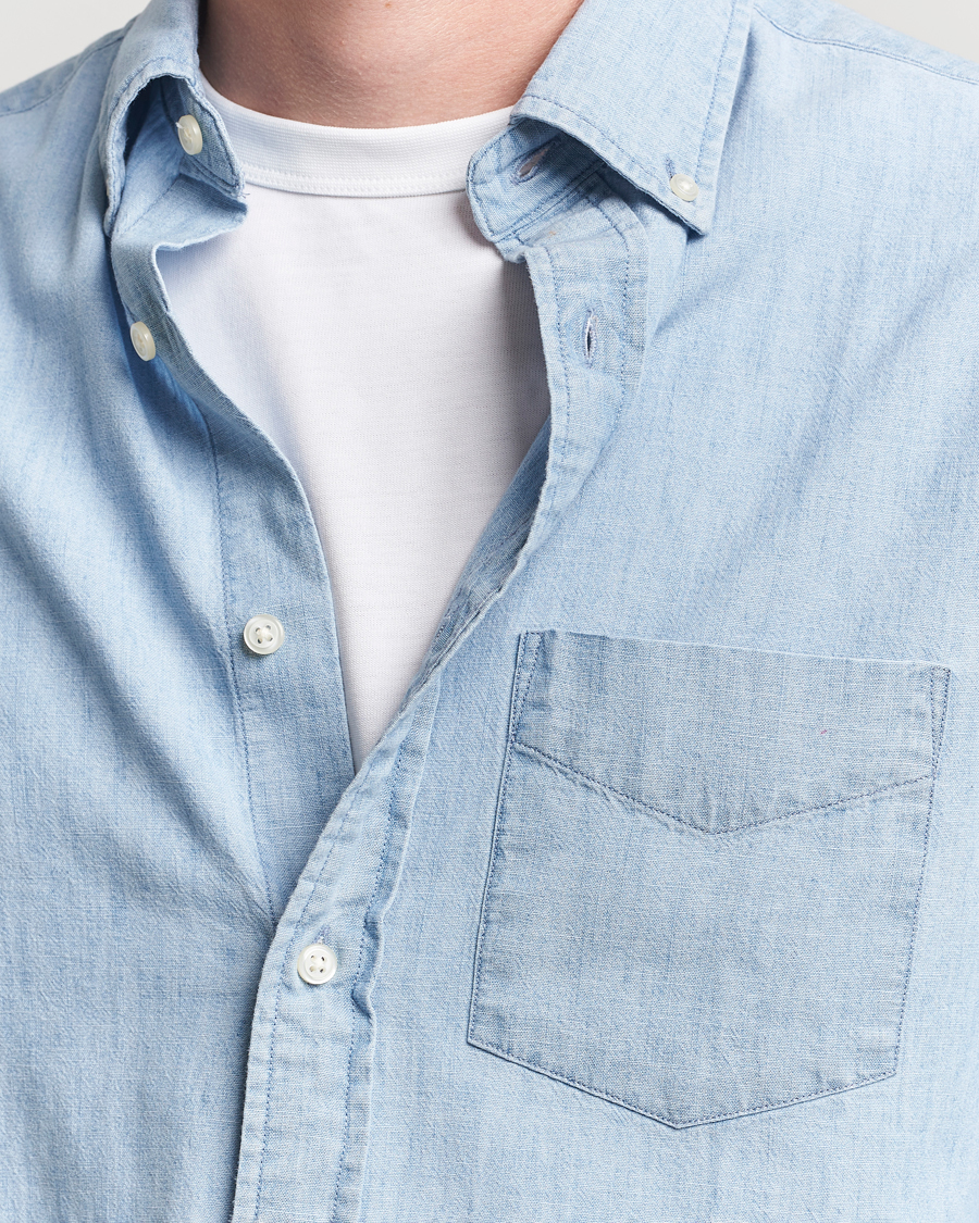 Herren | Hemden | GANT | Regular Fit Chambray Shirt Light Blue