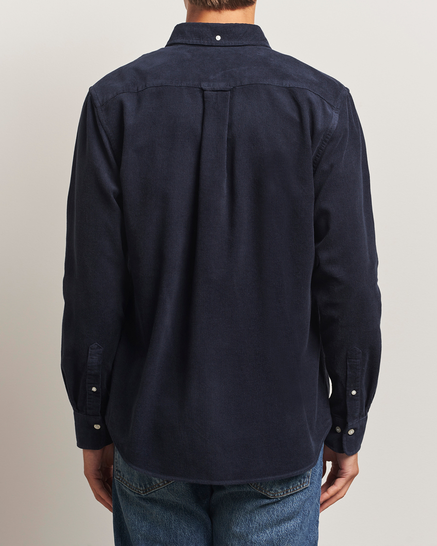Herren | Hemden | Gant | Regular Fit Corduroy Shirt Evening Blue